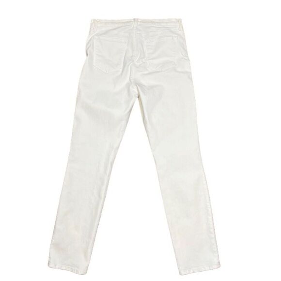 J Brand Cropped Rail Blanc White Skinny Jeans Cotton Blend Stretch Size 30 - Picture 6 of 12